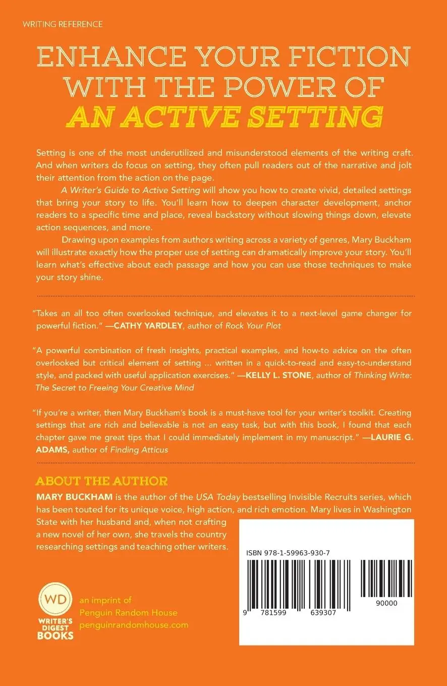 Rückseite: 9781599639307 | A Writer's Guide to Active Setting | Mary Buckham | Taschenbuch | 2016