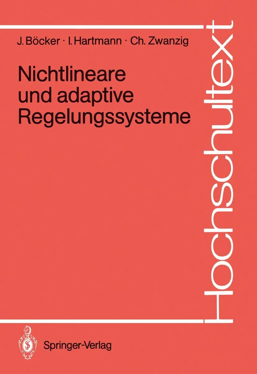 Cover: 9783540169307 | Nichtlineare und adaptive Regelungssysteme | Joachim Böcker (u. a.)