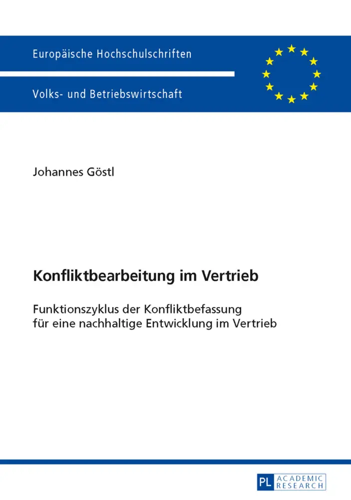 Cover: 9783631629307 | Konfliktbearbeitung im Vertrieb | Mediation Göstl e.U. | Taschenbuch