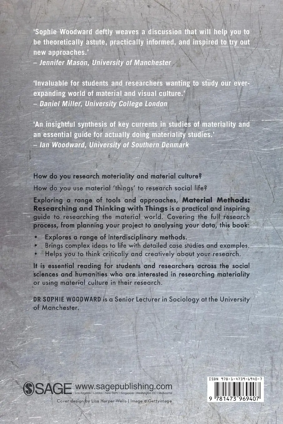 Rückseite: 9781473969407 | Material Methods | Researching and Thinking with Things | Woodward