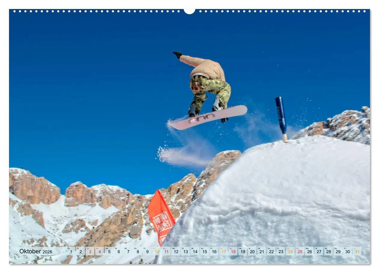 Bild: 9783457859407 | Snowboard - so cool (Wandkalender 2026 DIN A2 quer), CALVENDO...