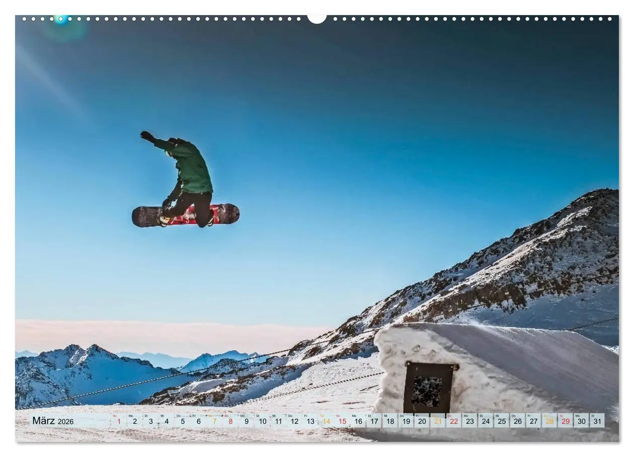 Bild: 9783457859407 | Snowboard - so cool (Wandkalender 2026 DIN A2 quer), CALVENDO...