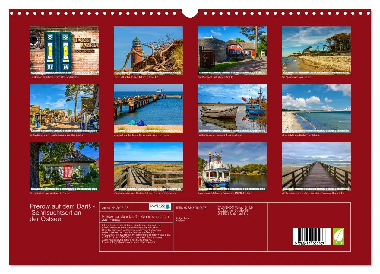 Bild: 9783457929407 | Prerow auf dem Darß - Sehnsuchtsort an der Ostsee (Wandkalender...