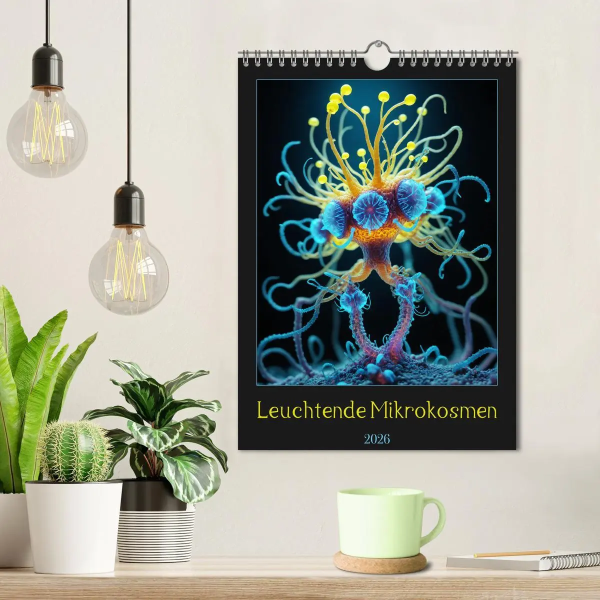 Bild: 9783516259407 | Leuchtende Mikrokosmen (Wandkalender 2026 DIN A4 hoch), CALVENDO...