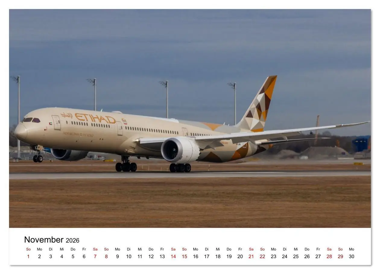 Bild: 9783516639407 | Boeing 787 Kalender (Wandkalender 2026 DIN A4 quer), CALVENDO...