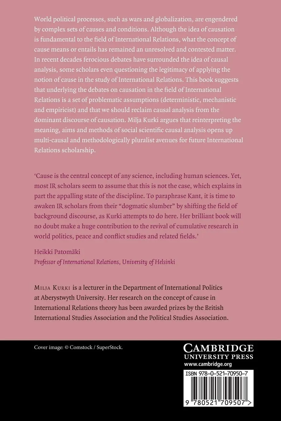 Rückseite: 9780521709507 | Causation in International Relations | Milja Kurki | Taschenbuch