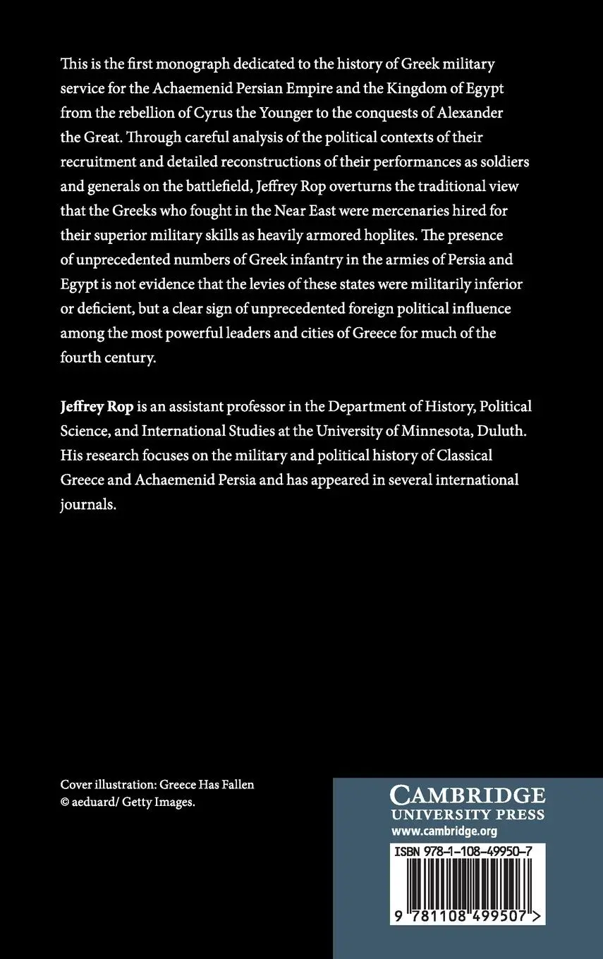 Rückseite: 9781108499507 | Greek Military Service in the Ancient Near East, 401-330 BCE | Rop
