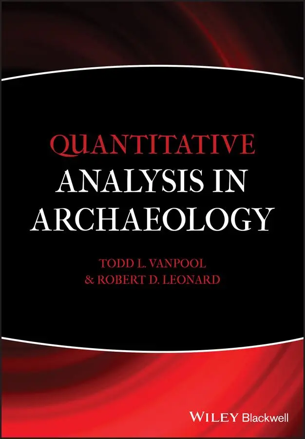 Cover: 9781405189507 | Quantitative Analysis in Archa | Todd L Vanpool (u. a.) | Taschenbuch Cover: 9781405189507 | Quantitative Analysis in Archa | Todd L Vanpool (u. a.) | Taschenbuch