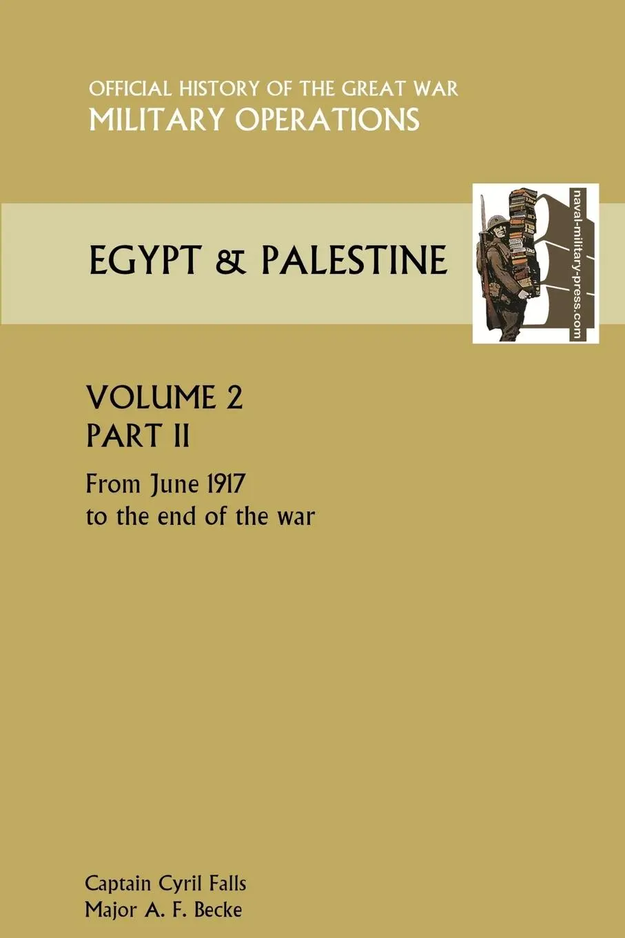 Cover: 9781845749507 | Military Operations Egypt &amp; Palestine Vol II Part II Official...