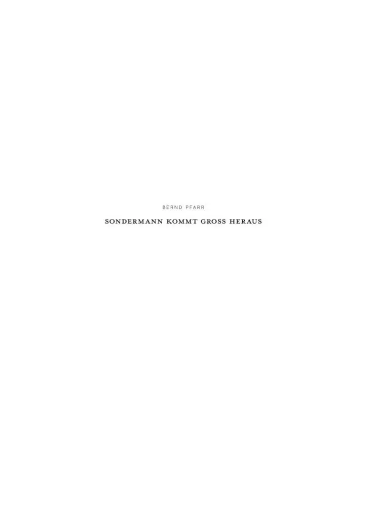 Bild: 9783551729507 | Sondermann | 1987 bis 2004 | Bernd Pfarr | Buch | 788 S. | Deutsch