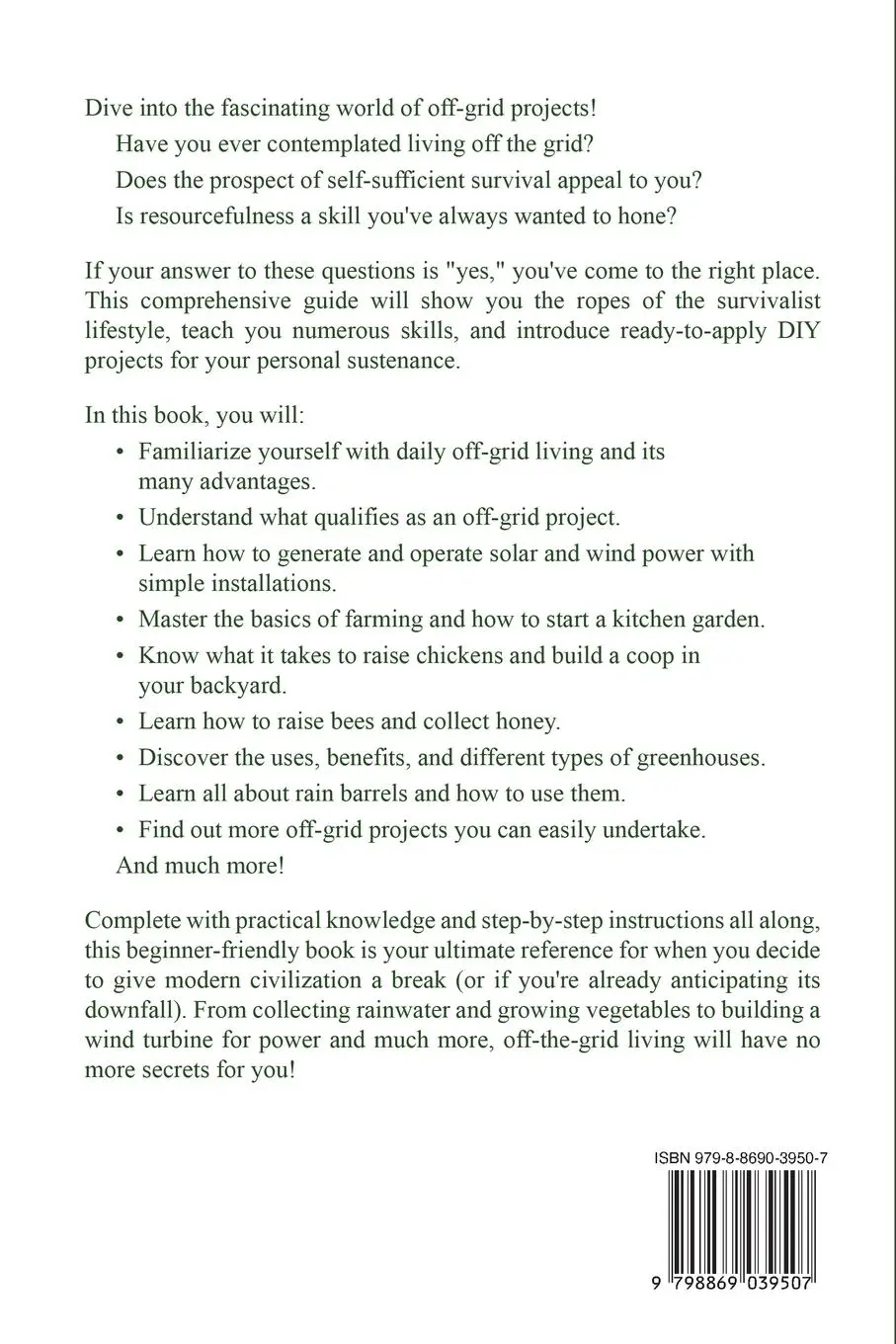 Rückseite: 9798869039507 | OFF-GRID PROJECTS | Jimson Lewis | Taschenbuch | Englisch | 2023