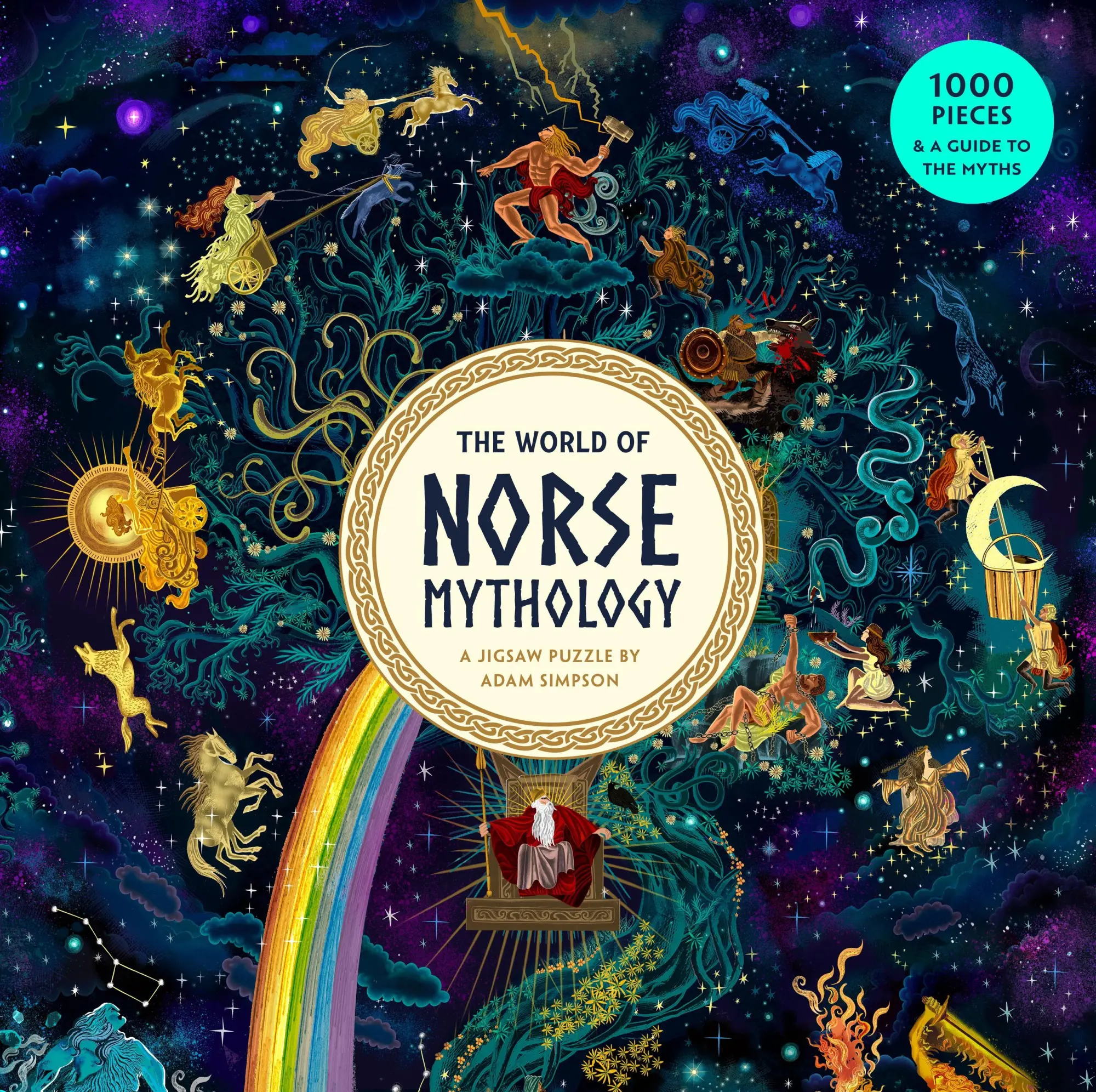 Cover: 9781399629607 | The World of Norse Mythology a 1000-Piece Jigsaw Puzzle | Gísli | 2025