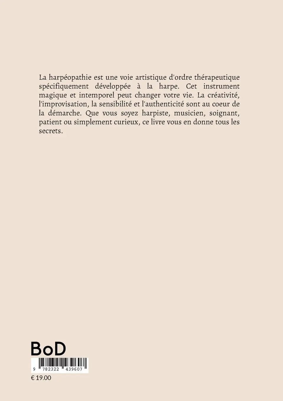Rückseite: 9782322439607 | La harpéopathie | Alix Colin | Taschenbuch | Kartoniert / Broschiert