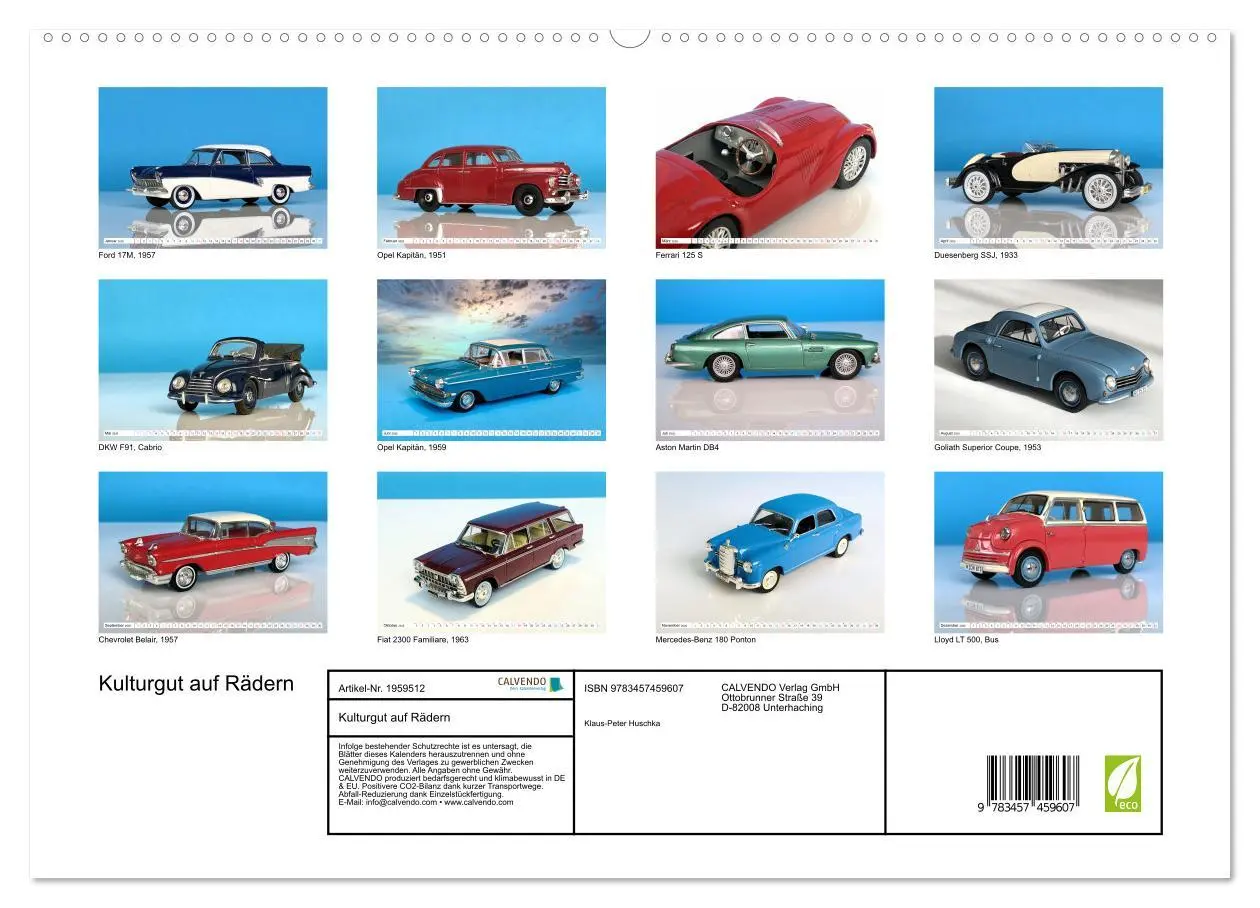 Bild: 9783457459607 | Kulturgut auf Rädern (hochwertiger Premium Wandkalender 2026 DIN A2...