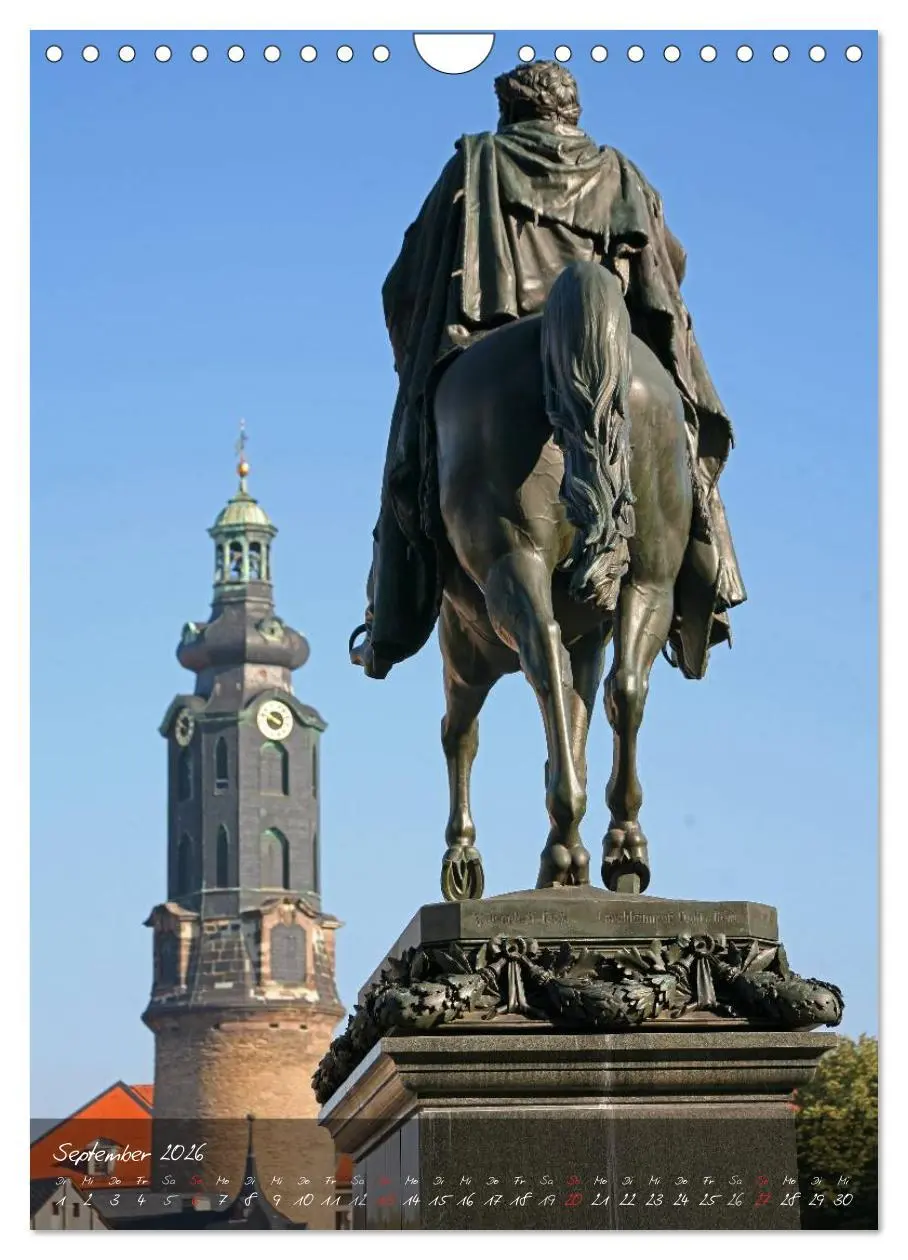 Bild: 9783516479607 | Weimar (Wandkalender 2026 DIN A4 hoch), CALVENDO Monatskalender | Berg