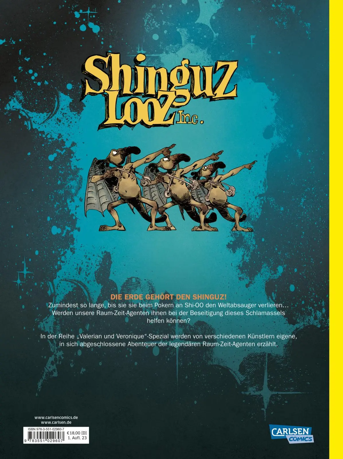 Rückseite: 9783551029607 | Valerian und Veronique Spezial 2: Shinguzlooz Inc. | Mathieu Lauffray