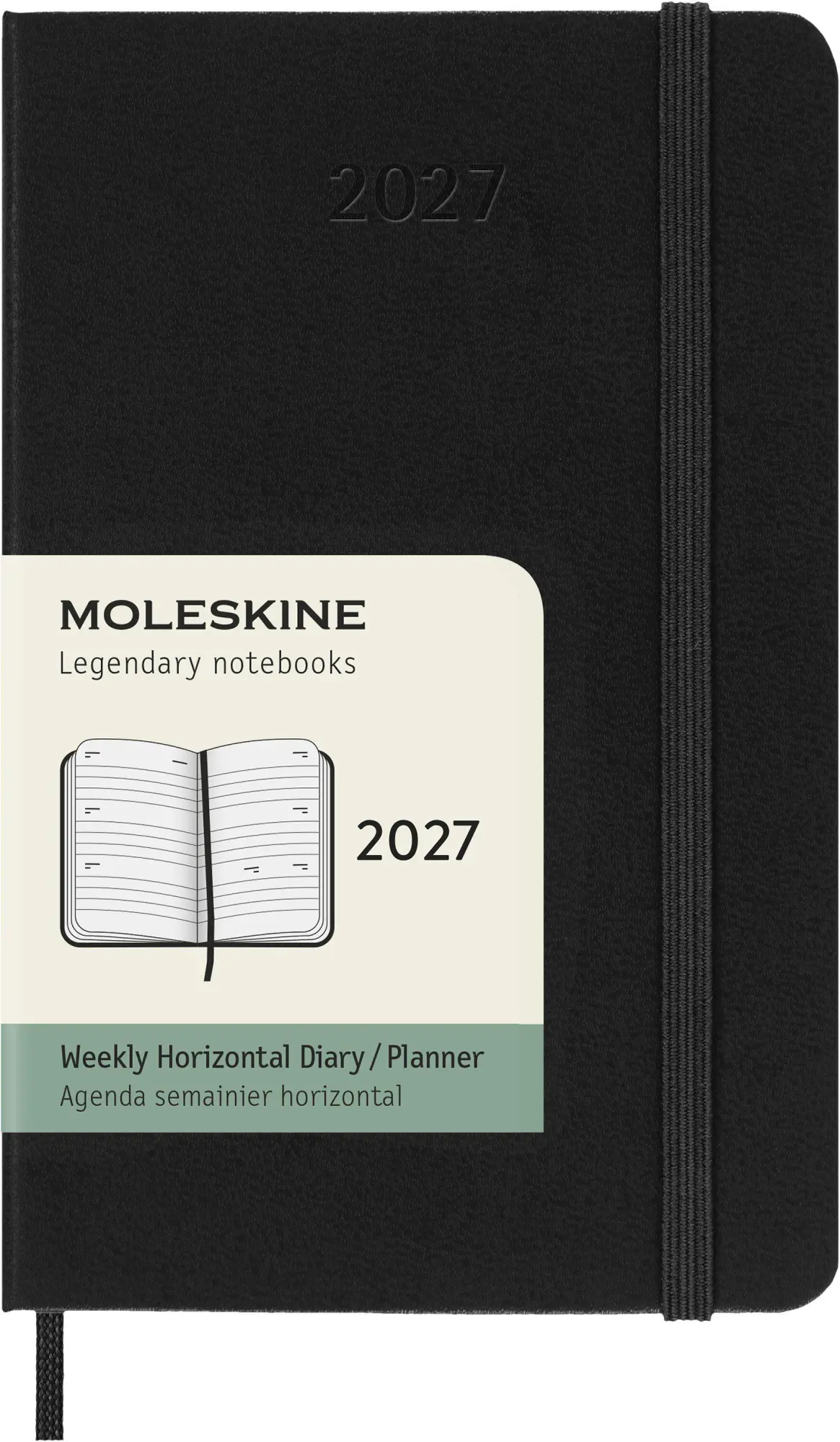 Cover: 8056999279707 | Moleskine 12 Monate Wochenkalender 2027, Pocket/A6, 1 Wo = 2...