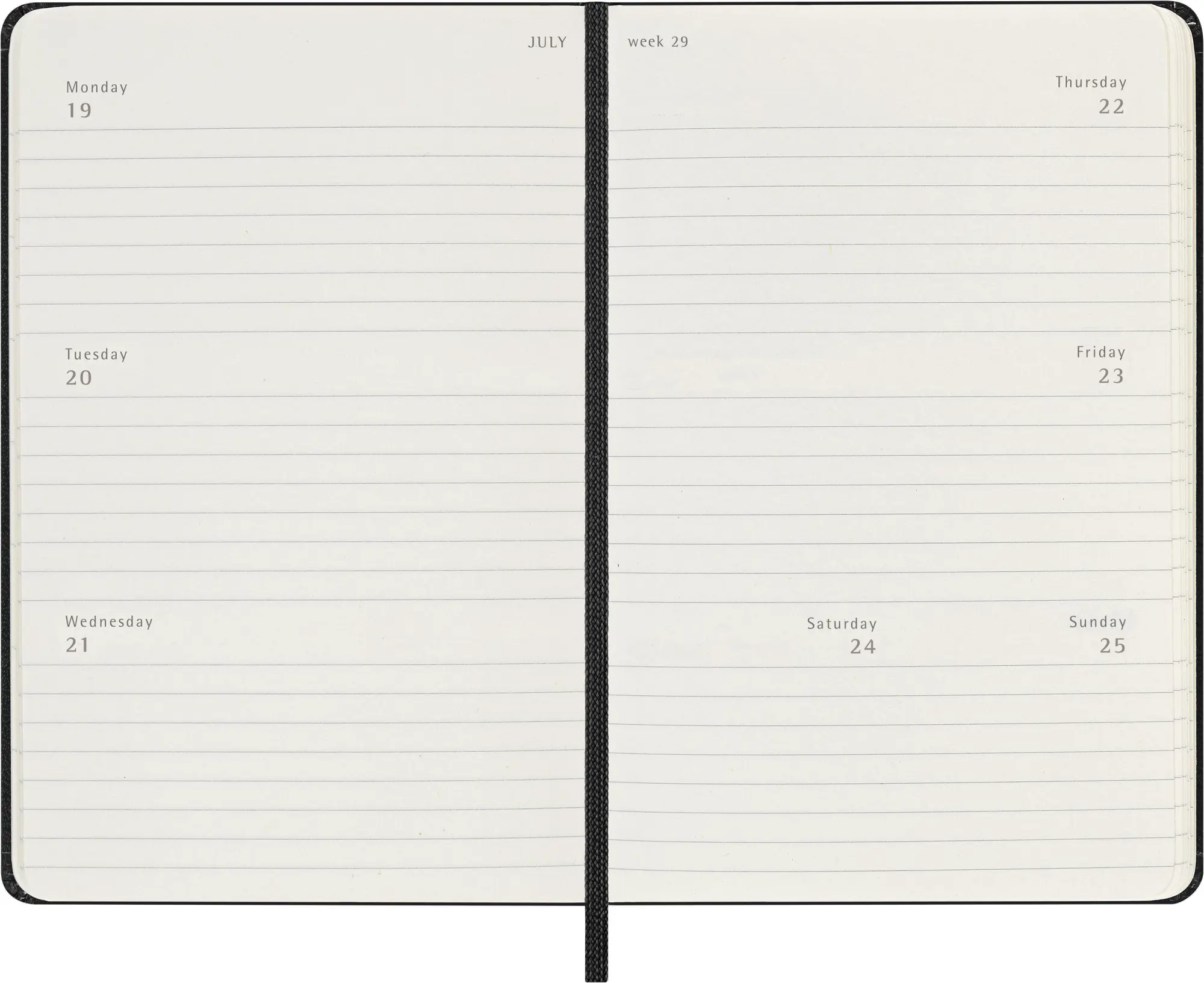 Bild: 8056999279707 | Moleskine 12 Monate Wochenkalender 2027, Pocket/A6, 1 Wo = 2...