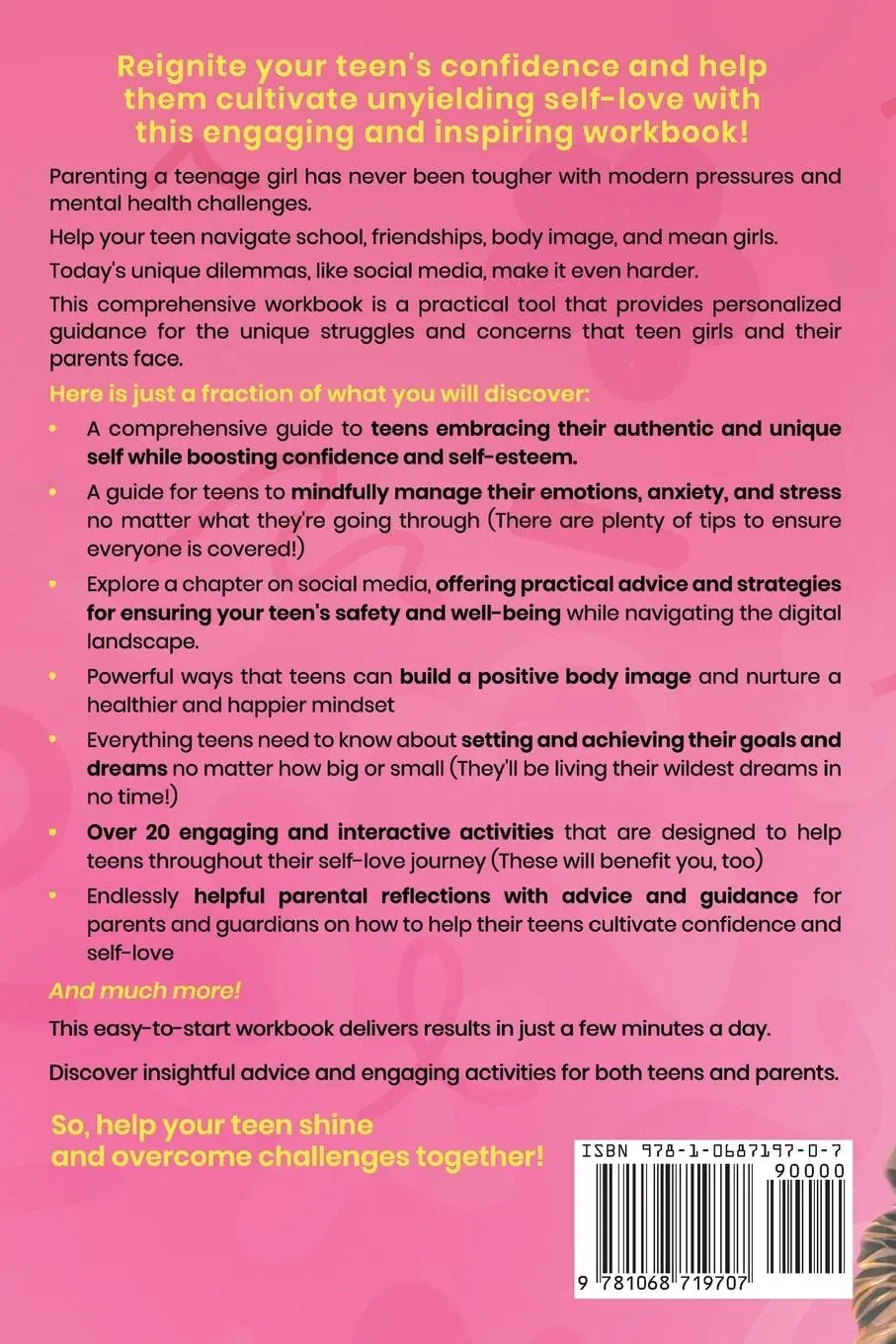 Rückseite: 9781068719707 | Inspire Her | A Self-Love Workbook for Teen Girls | Publications