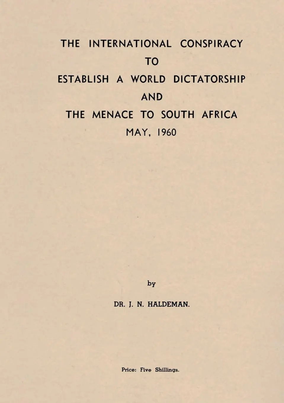 Cover: 9782925369707 | The International Conspiracy to Establish a World Dictatorship and...
