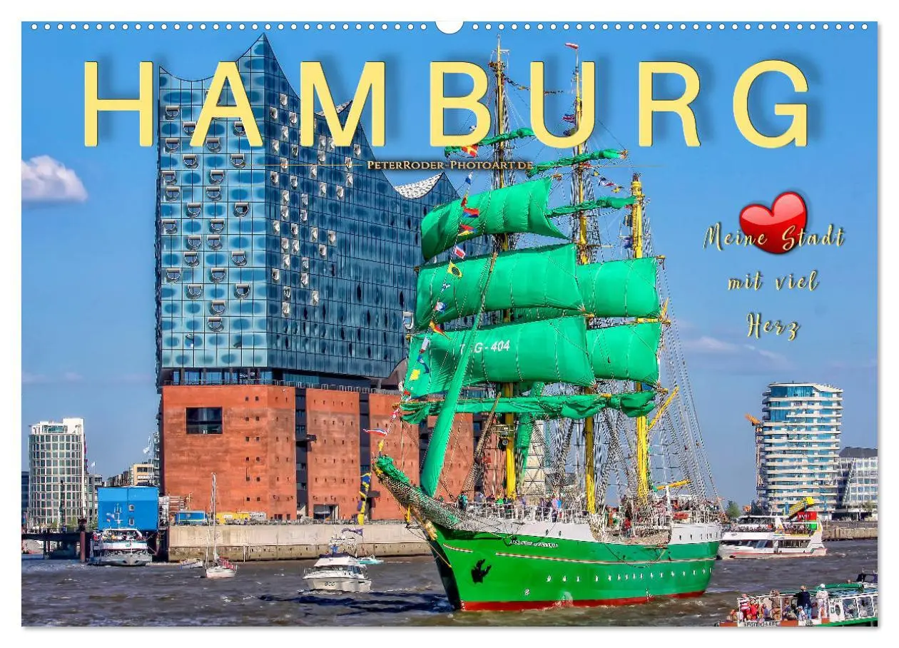 Cover: 9783457829707 | Hamburg - meine Stadt mit viel Herz (Wandkalender 2026 DIN A2...