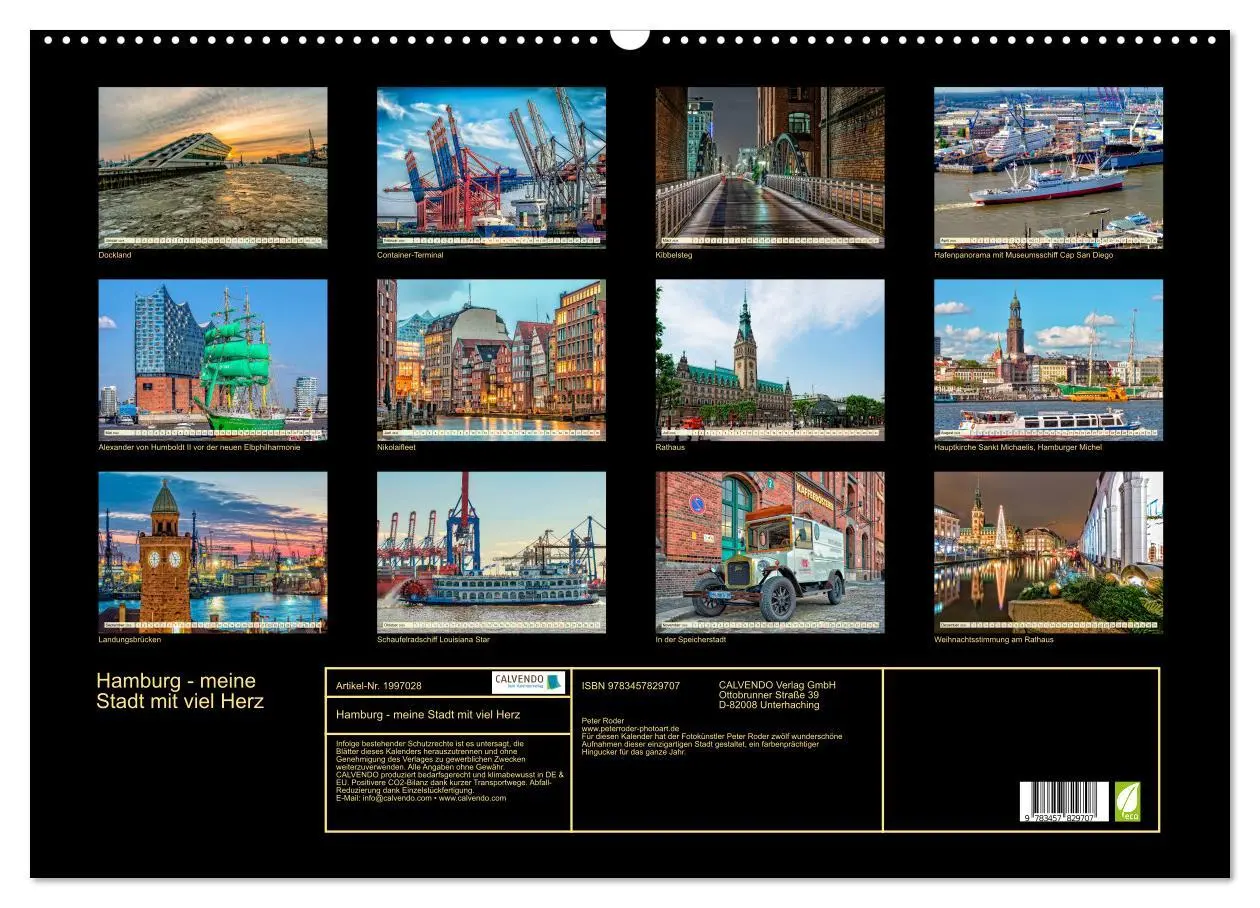 Bild: 9783457829707 | Hamburg - meine Stadt mit viel Herz (Wandkalender 2026 DIN A2...