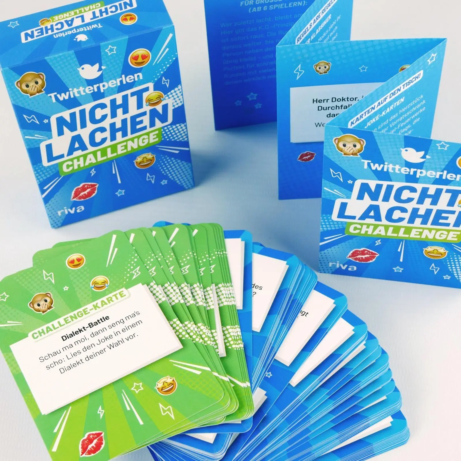 Bild: 9783742329707 | Twitterperlen - Die Nicht-lachen-Challenge | Riva Verlag | Box | 72 S.