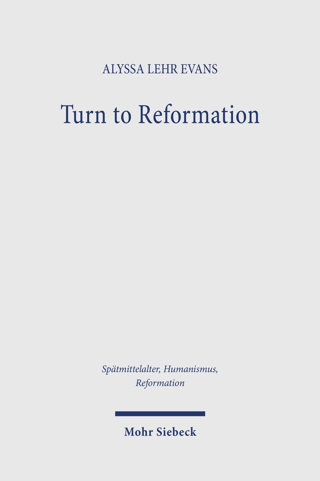 Turn to Reformation
