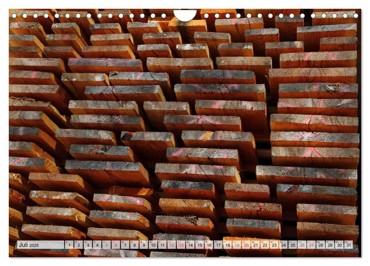 Bild: 9783435659807 | HOLZ - Stapel und Stämme (Wandkalender 2025 DIN A4 quer), CALVENDO...
