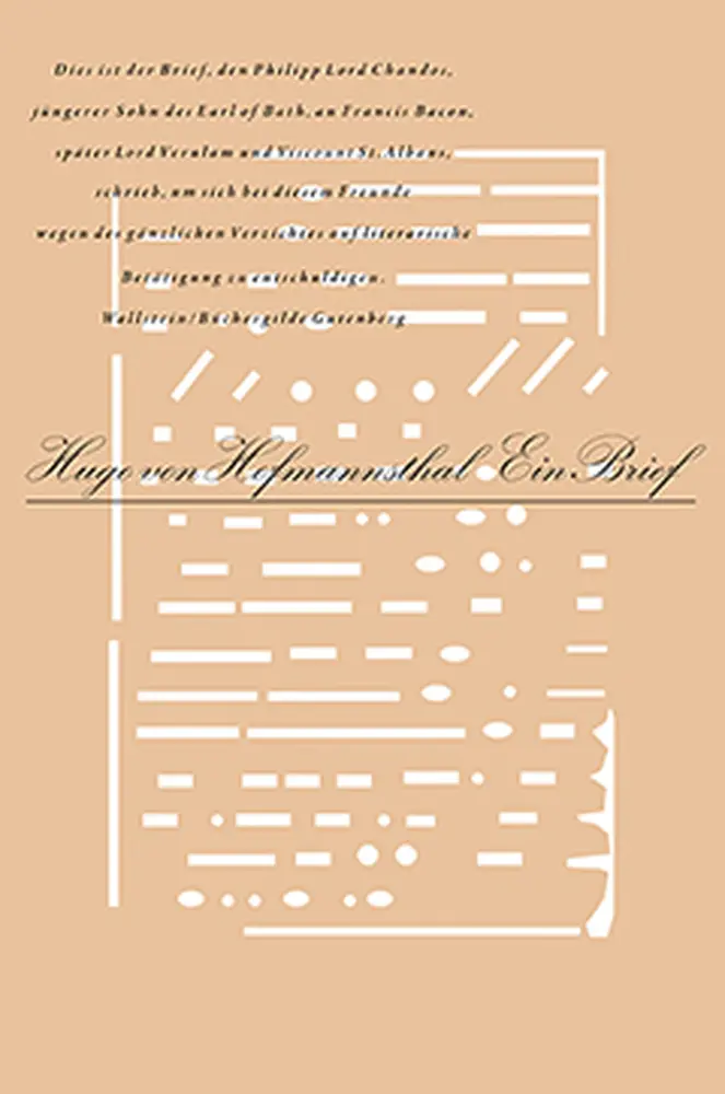 Cover: 9783835309807 | Ein Brief | Hugo von Hofmannsthal | Buch | 96 S. | Deutsch | 2014