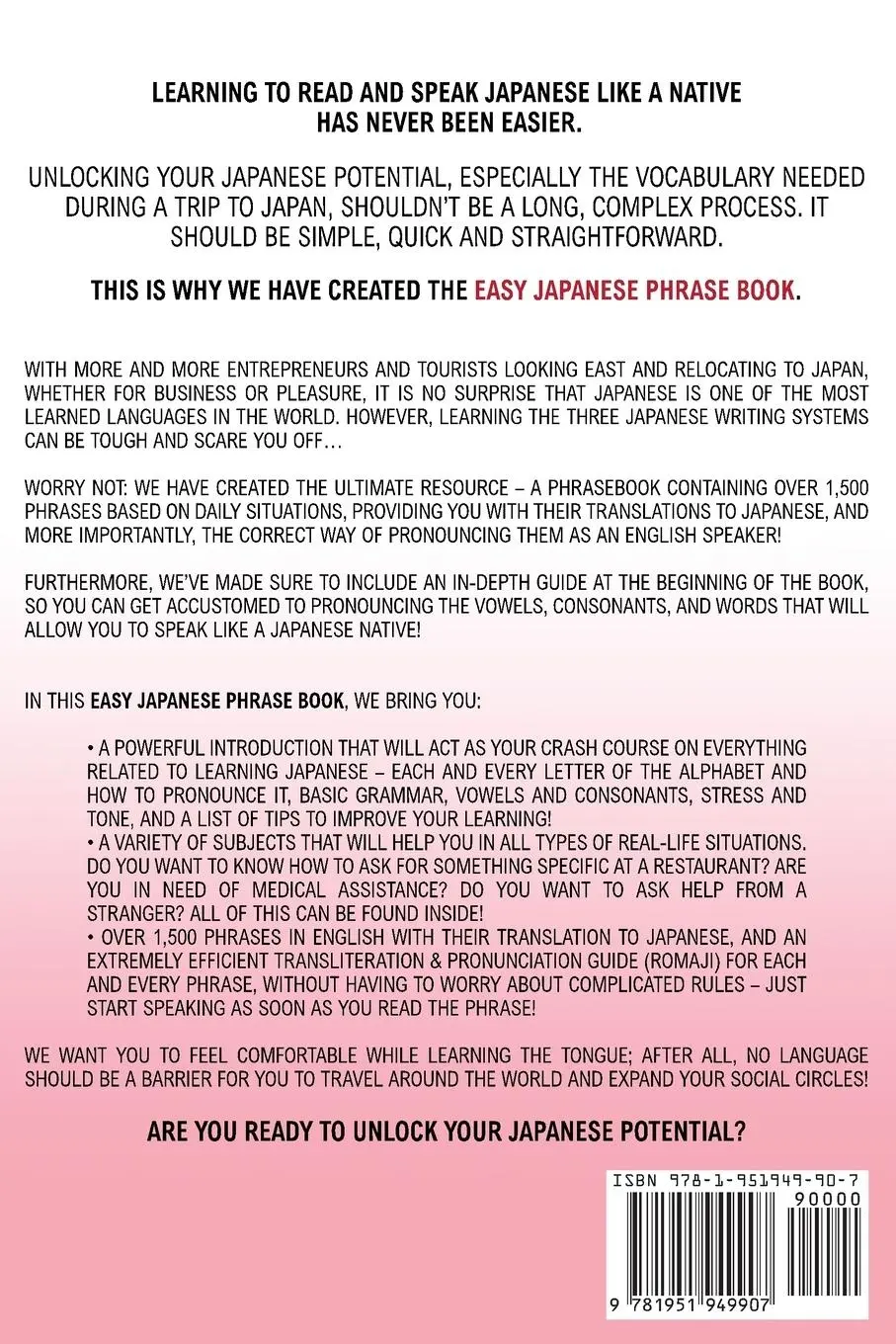 Rückseite: 9781951949907 | Easy Japanese Phrase Book | Lingo Mastery | Taschenbuch | Englisch
