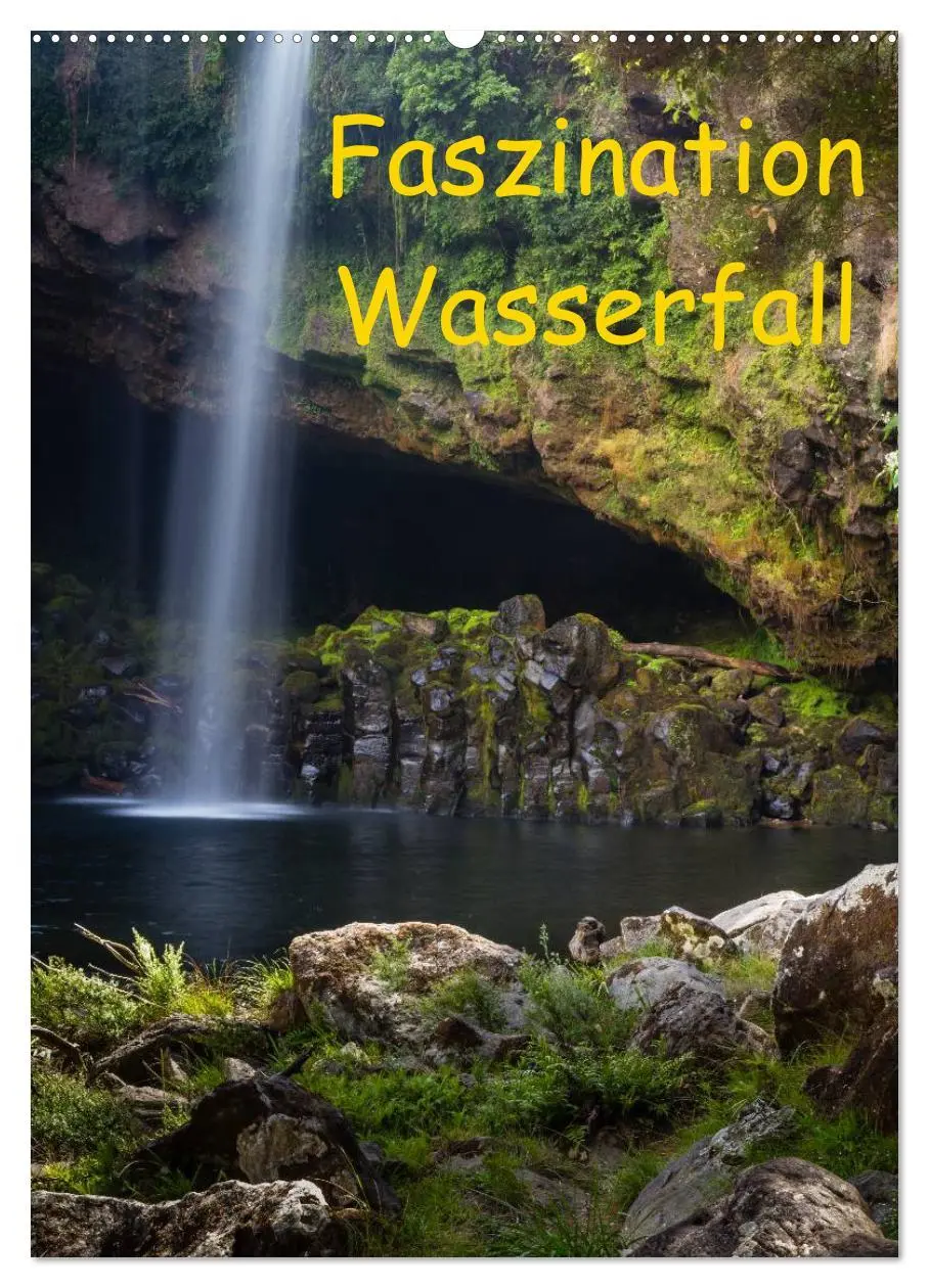 Cover: 9783516449907 | Faszination Wasserfall (Wandkalender 2026 DIN A2 hoch), CALVENDO...