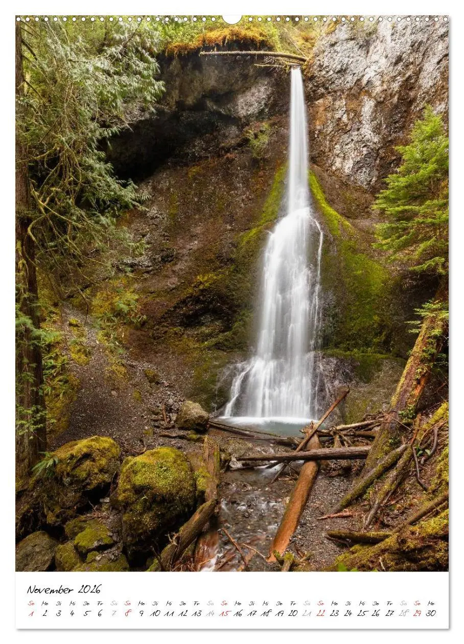 Bild: 9783516449907 | Faszination Wasserfall (Wandkalender 2026 DIN A2 hoch), CALVENDO...
