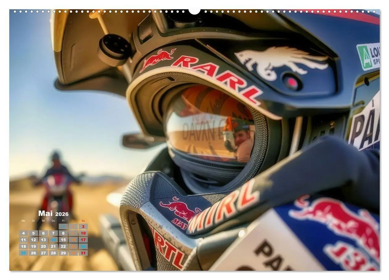 Bild: 9783516689907 | Wüstenrallye Dakar Motorrad (Wandkalender 2026 DIN A2 quer),...
