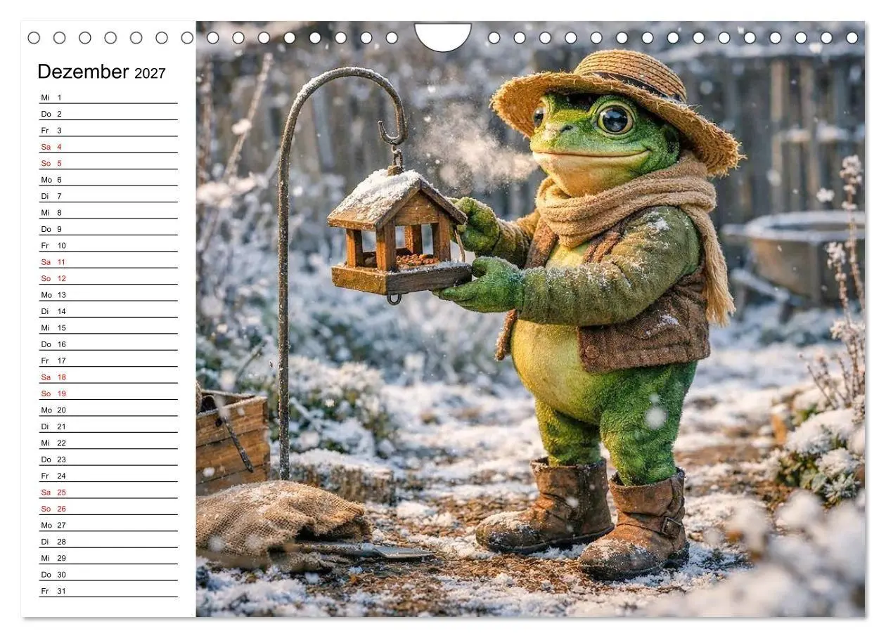 Bild: 9783516759907 | Frosch im Garten (Wandkalender 2027 DIN A4 quer), CALVENDO...