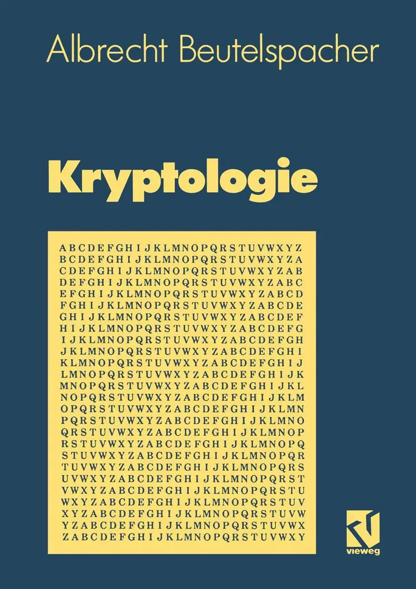 Cover: 9783528189907 | Kryptologie | Albrecht Beutelspacher | Taschenbuch | 179 S. | Deutsch