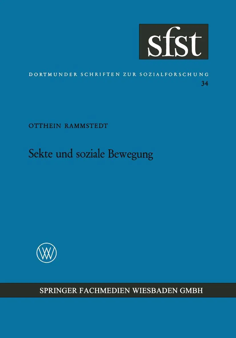 Cover: 9783663039907 | Sekte und soziale Bewegung | Otthein Rammstedt | Taschenbuch | 152 S.