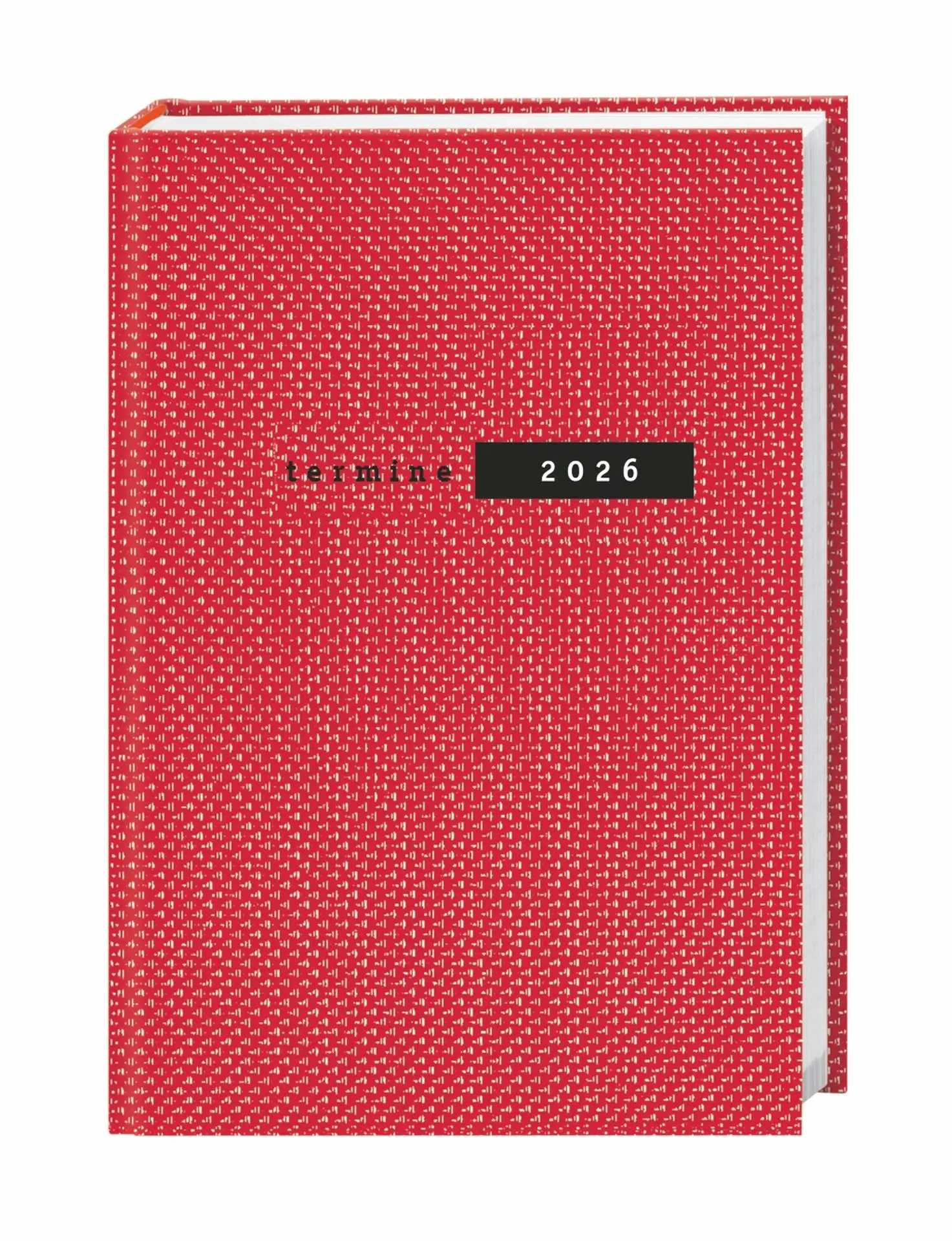 Cover: 9783756409907 | Terminer A6, Struktur rot 2026 | Heye | Buch | Bürokalender Heye