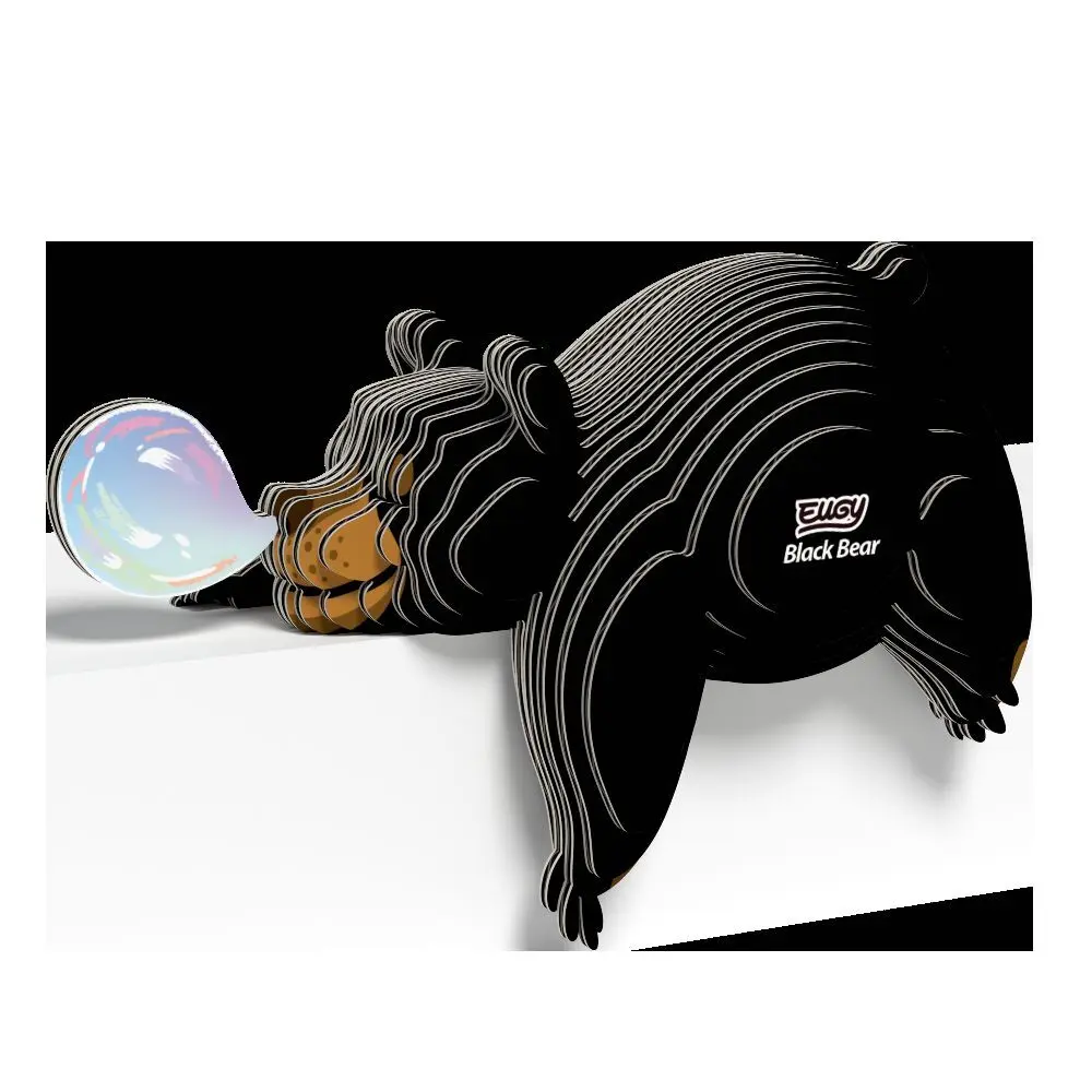 Bild: 9421036940008 | EUGY - 3D Bastelset Schwarzbär | Kit (Bastelset) | In Karton | 650081