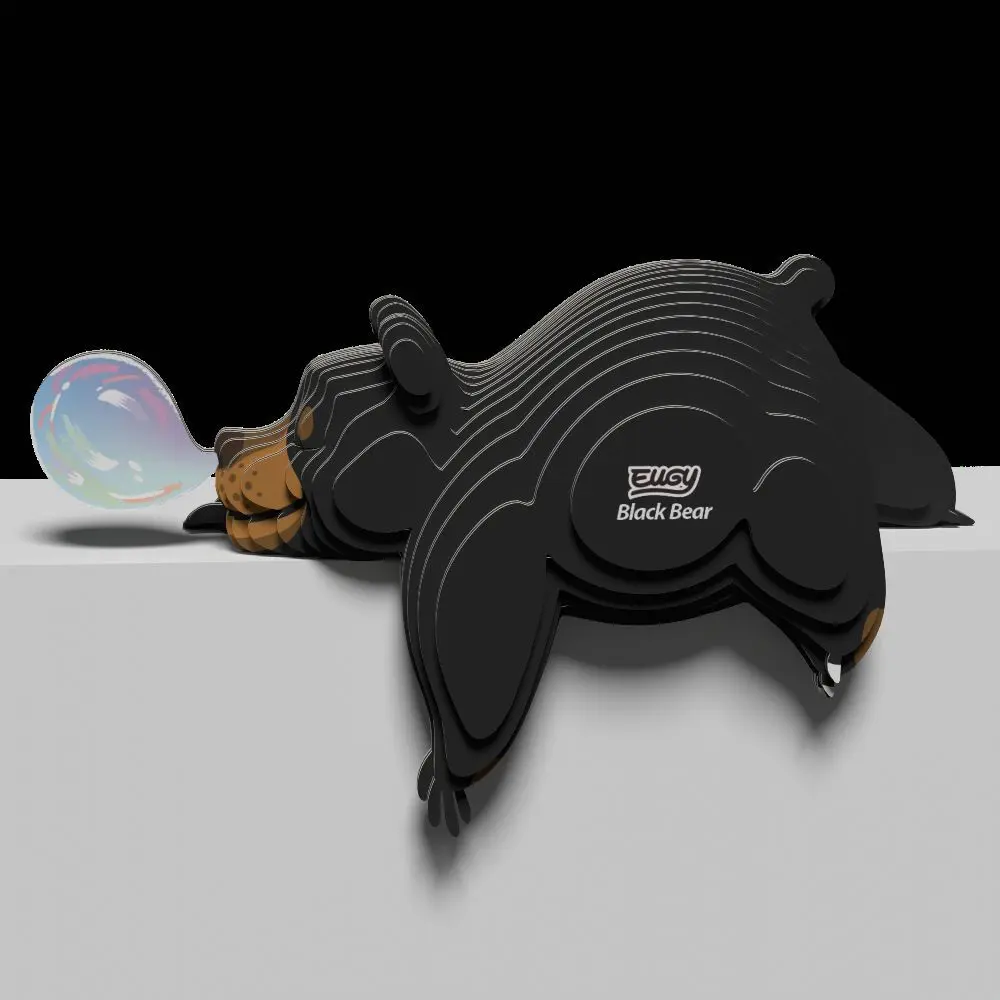 Bild: 9421036940008 | EUGY - 3D Bastelset Schwarzbär | Kit (Bastelset) | In Karton | 650081