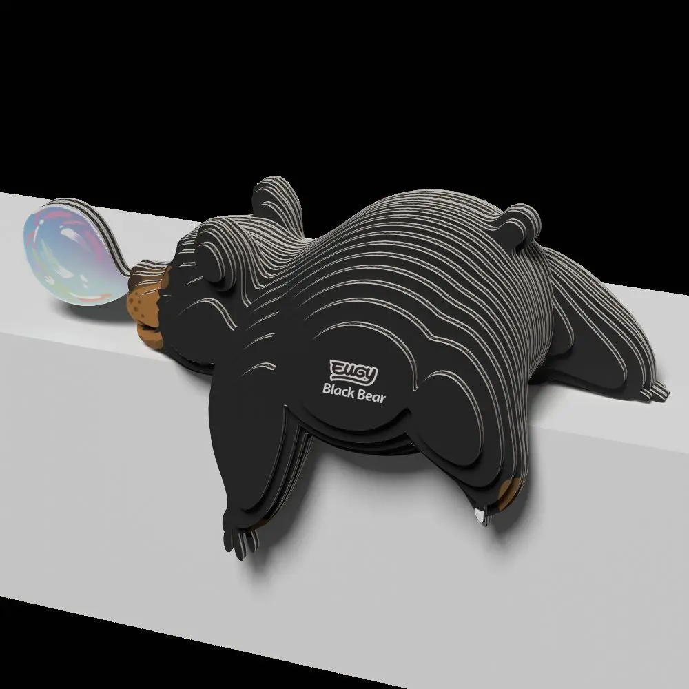 Bild: 9421036940008 | EUGY - 3D Bastelset Schwarzbär | Kit (Bastelset) | In Karton | 650081