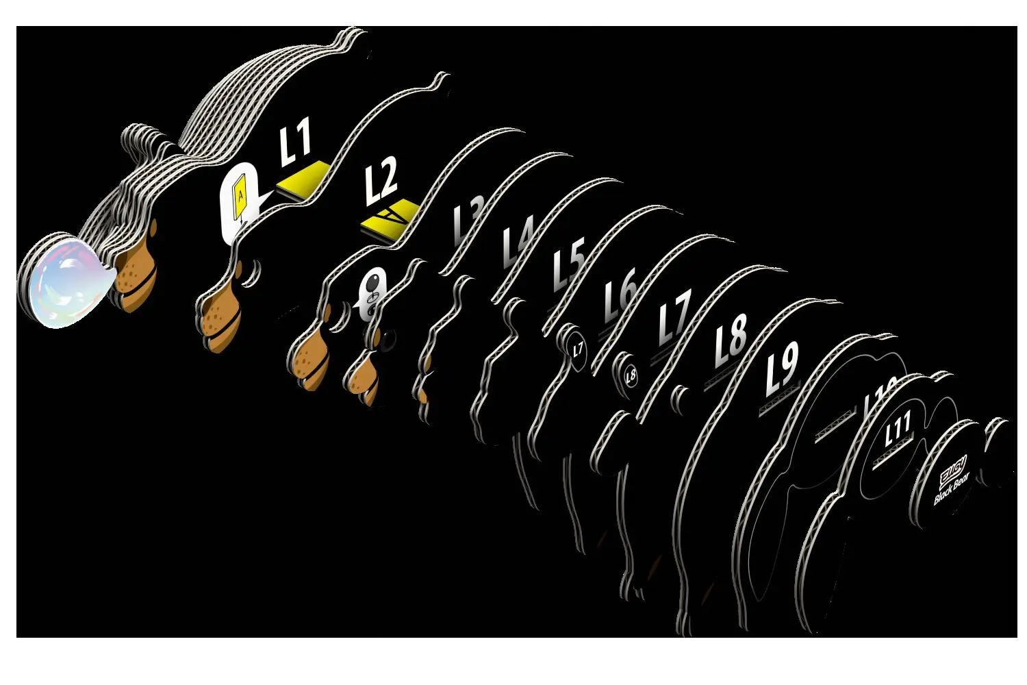 Bild: 9421036940008 | EUGY - 3D Bastelset Schwarzbär | Kit (Bastelset) | In Karton | 650081
