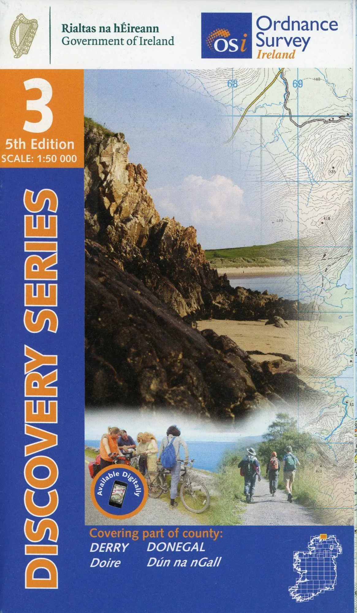 Cover: 9781912140008 | Derry. Donegal | (Land-)Karte | Karte/Landkarte | Englisch | 2020