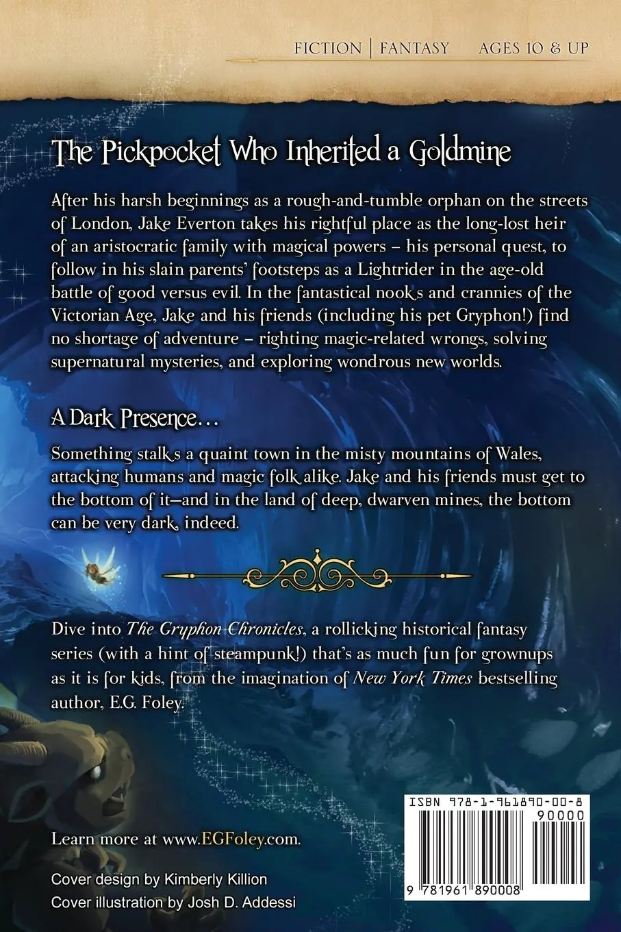 Rückseite: 9781961890008 | The Dark Portal (The Gryphon Chronicles, Book 3) | E. G. Foley | Buch