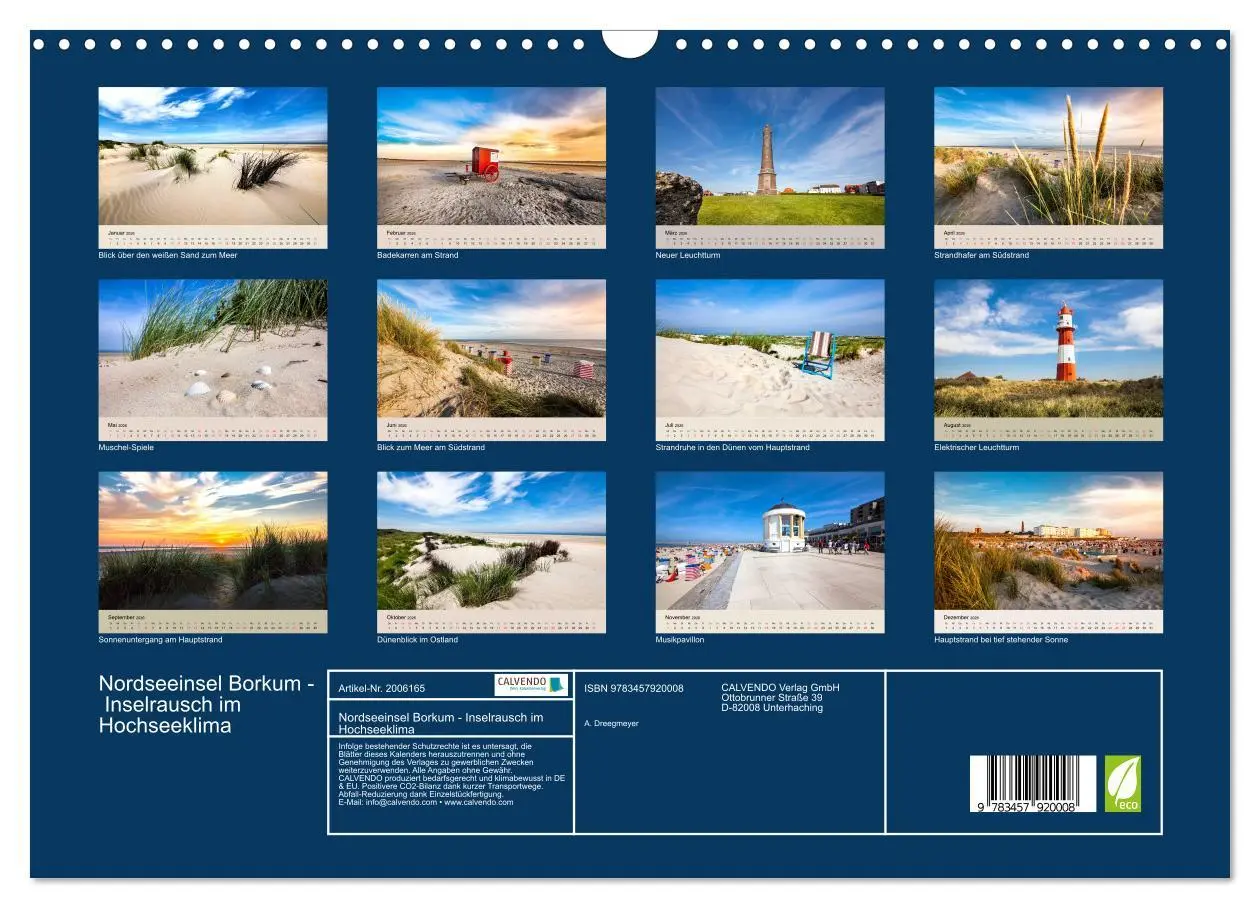 Bild: 9783457920008 | Nordseeinsel Borkum - Inselrausch im Hochseeklima (Wandkalender...