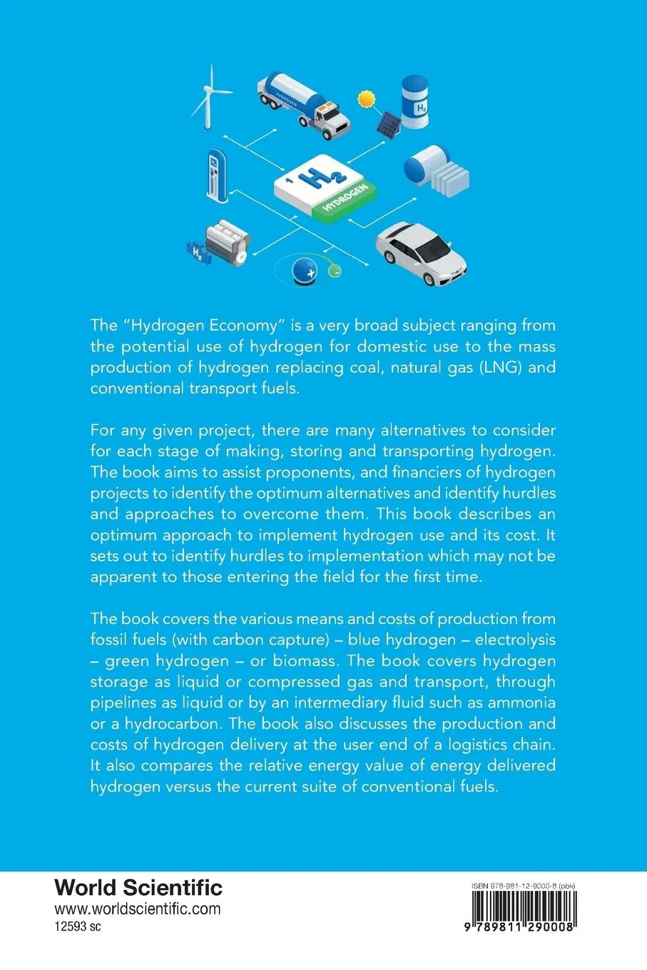 Rückseite: 9789811290008 | HYDROGEN ECONOMY, THE | FUNDAMENTALS, TECHNOLOGY, ECONOMICS | Seddon