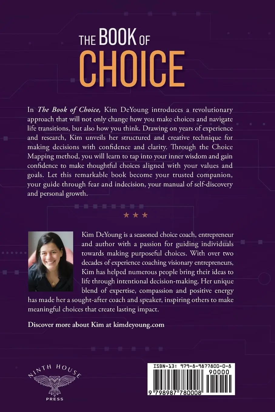 Rückseite: 9798987780008 | The Book of Choice | Kim DeYoung | Taschenbuch | Englisch | 2023