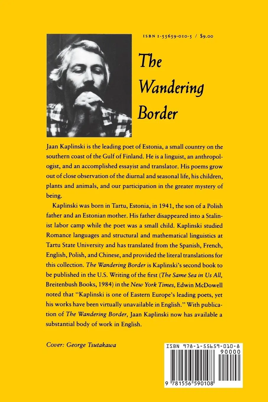 Rückseite: 9781556590108 | The Wandering Border | Jaan Kaplinski | Taschenbuch | Englisch | 1987