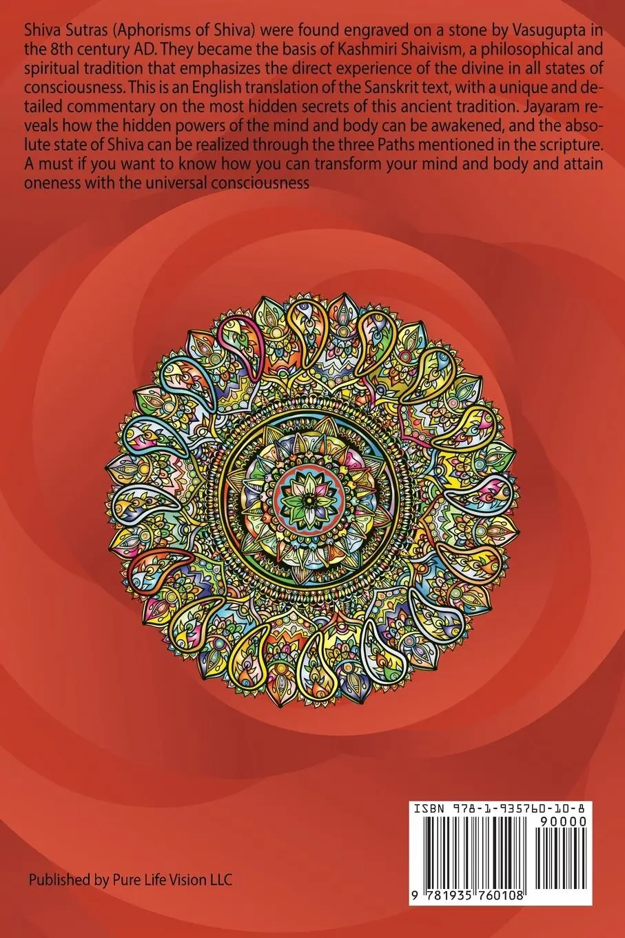 Rückseite: 9781935760108 | Shiva Sutras Mystic Knowledge Explained | Jayaram V | Taschenbuch