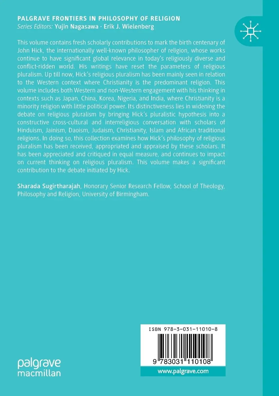 Rückseite: 9783031110108 | John Hick's Religious Pluralism in Global Perspective | Sugirtharajah